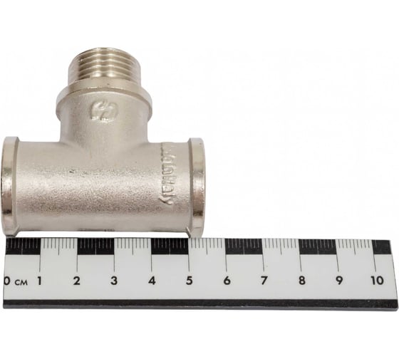 Изображение товара Тройник STOUT Sft-0065-121212 внв никелированный 1/2"x1/2"x1/2" RG008T5ORUNSO3