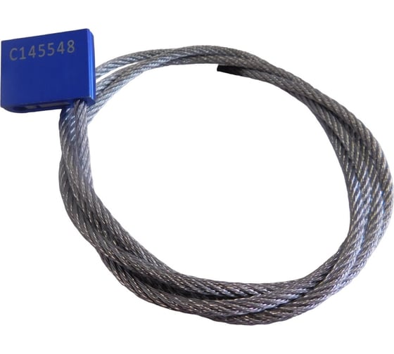 Изображение товара Тросовая пломба Пломба.Ру D5 мм, L1500 мм синий 10 шт. 1006017