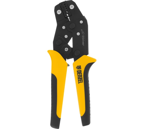 Изображение товара Клещи для обжима наконечников штыревых НШВ, НШВИ, НШВИ-2, 0,5-4 мм2 Denzel 17743