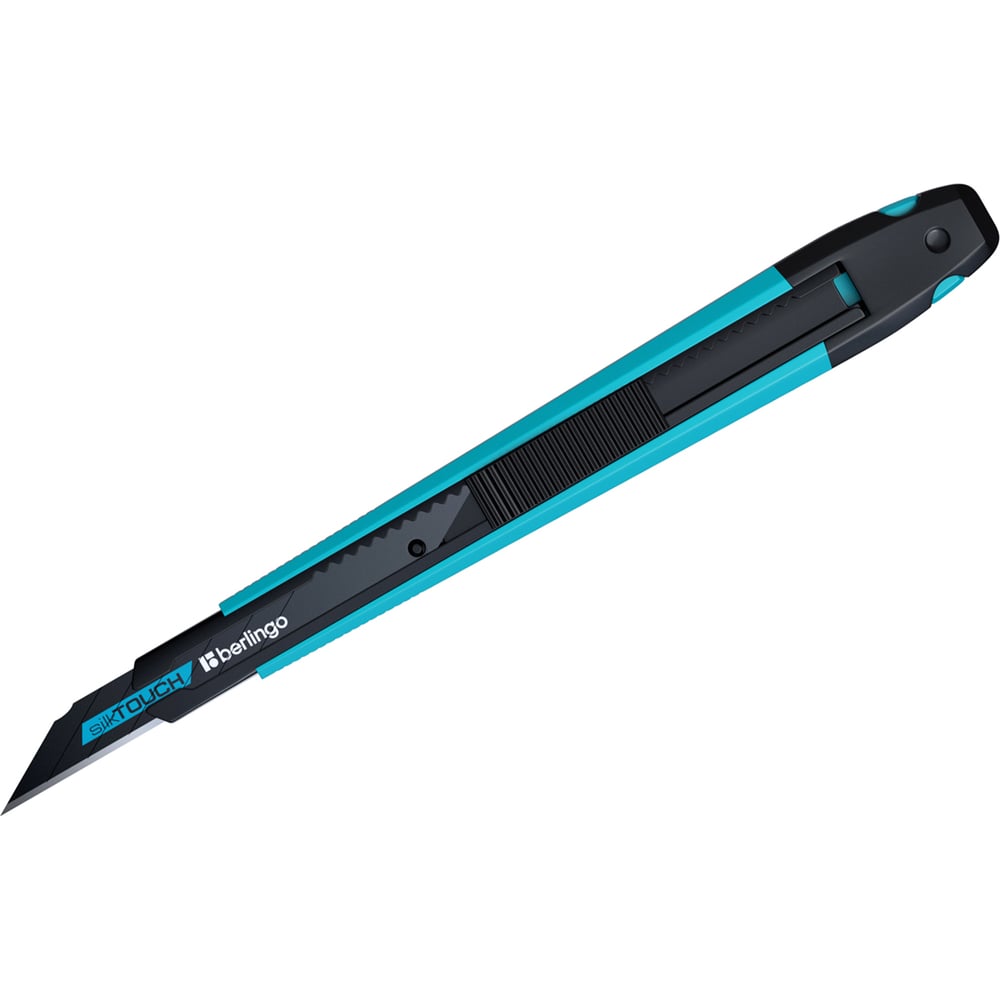 Изображение товара Канцелярский нож Berlingo silktouch 9 мм с черным лезвием
