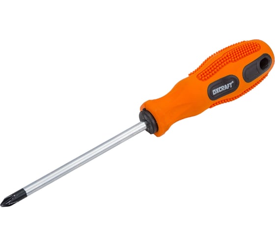 Изображение товара Крестовая отвертка с магнитным наконечником OXCRAFT PH2х100 мм УТ-00008156