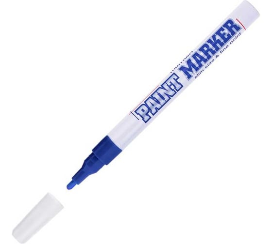 Изображение товара Маркер-краска Munhwa slim синяя, 2 мм, нитро-основа, 12 шт.  SPM-02