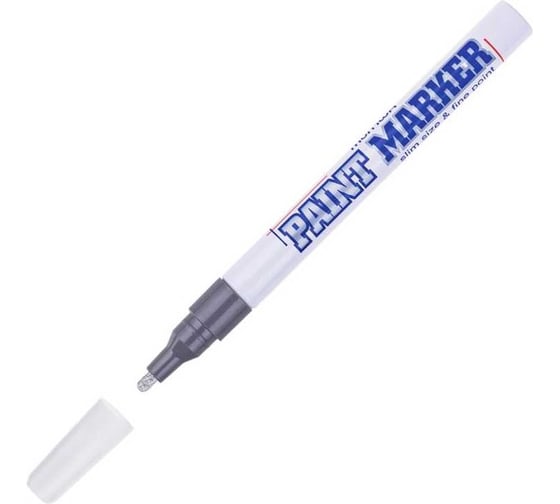 Изображение товара Маркер-краска Munhwa slim серебро, 2 мм, нитро-основа, 12 шт. SPM-06