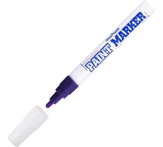 Изображение товара Маркер-краска Munhwa фиолетовая, 4 мм, нитро-основа, 12 шт. PM-09