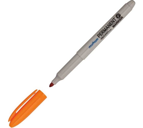 Изображение товара Перманентный маркер Munhwa оранжевый, пулевидный, 1.5 мм, 12 шт. FPM-11