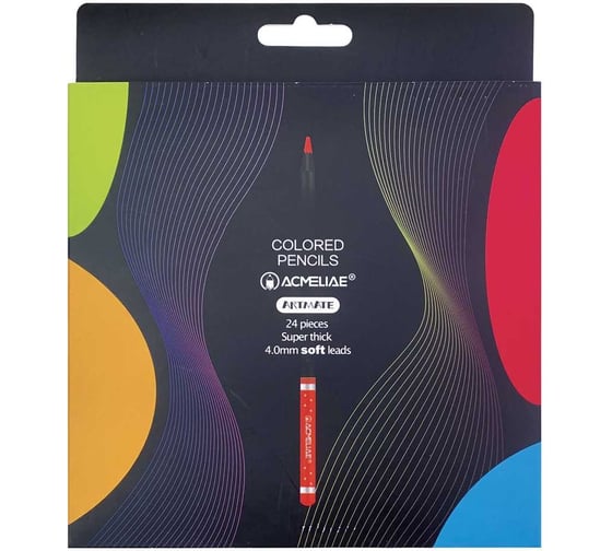 Изображение товара Набор цветных карандашей ACMELIAE blackwood artmate 24 цвета, в картонном футляре 43587