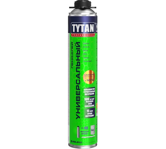 Изображение товара Строительный универсальный пено-клей Tytan PROFESSIONAL профессиональный, под пистолет, 750 мл 248008
