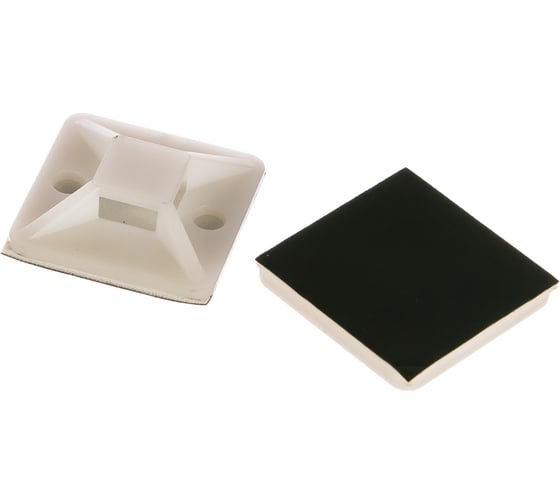 Изображение товара Монтажные самоклеящиеся площадки FORTISFLEX ПМС 30х30 белый 100шт 49446