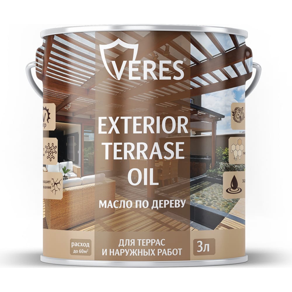 Масло для дерева VERES масло ван эйк 20 мл сиена натуральная