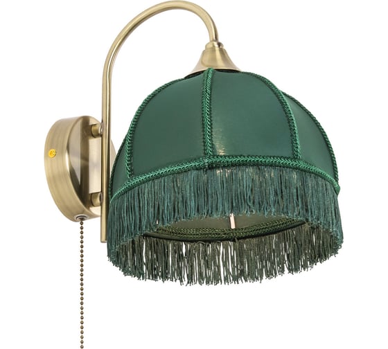 Изображение товара Бра Citilux Базель с зеленым абажуром и выключателем CL407312