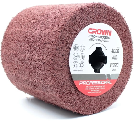 Изображение товара Щетка абразивная 110 мм, Р320 Crown CAQ-S110320