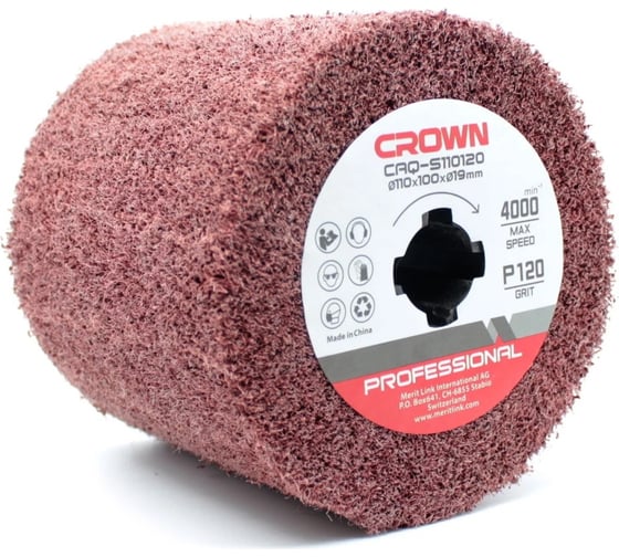 Изображение товара Щетка абразивная 110 мм, Р120 Crown CAQ-S110120