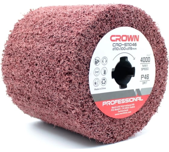 Изображение товара Щетка абразивная 110 мм, Р46 Crown CAQ-S11046