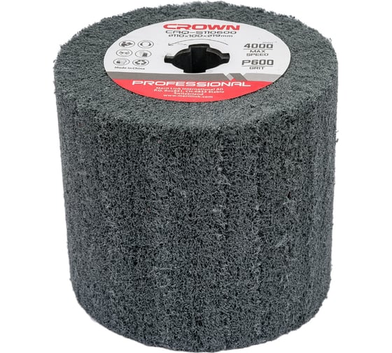 Изображение товара Щетка абразивная 110 мм, Р600 Crown CAQ-S110600