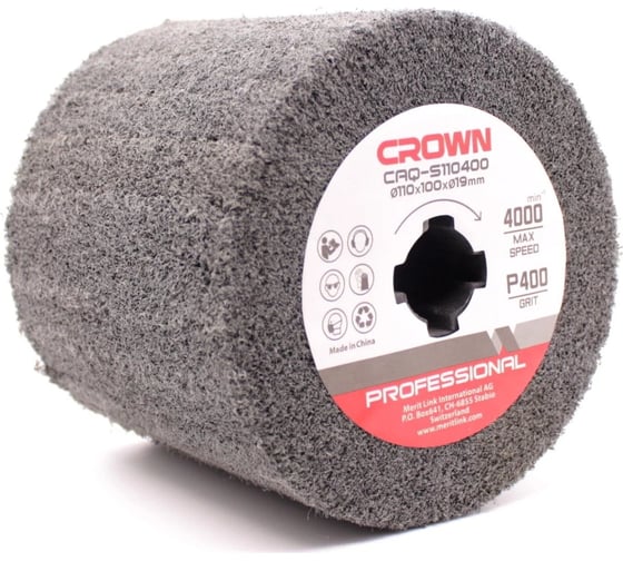 Изображение товара Щетка абразивная 110 мм, Р400 Crown CAQ-S110400