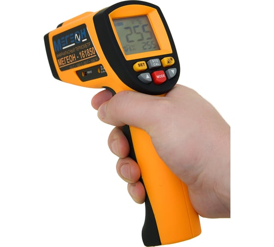 Изображение товара Измеритель температуры лазерный пирометр МЕГЕОН 161850 00000003126