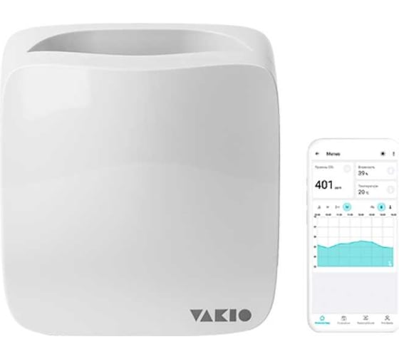 Изображение товара Прибор вентиляционный Vakio Бризер 80 Белый (RAL 9016) 20571