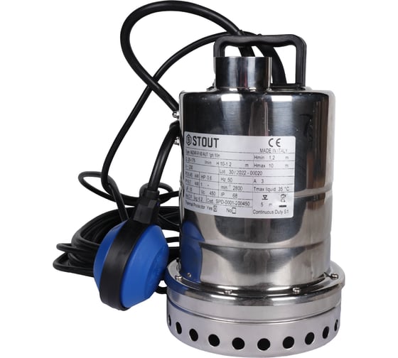 Изображение товара Дренажный насос с поплавком STOUT Spd-0001-200450 RG0091CN917E64