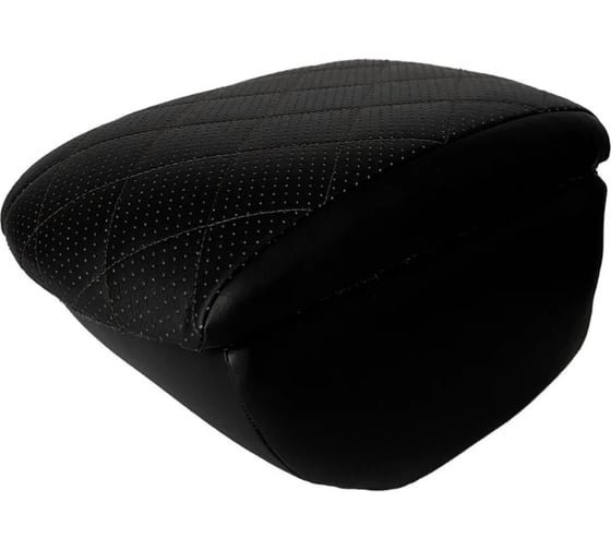 Изображение товара Автоподлокотник PSV для Nissan Juke 2010 г., РОМБ, отстрочка черная, черная перфорированная экокожа 135563