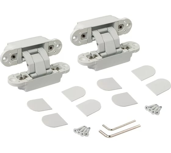 Изображение товара Комплект из 2 штук скрытых петель ELEMENTIS универсальный, 3D, 120x30 ELM5000.07/MP