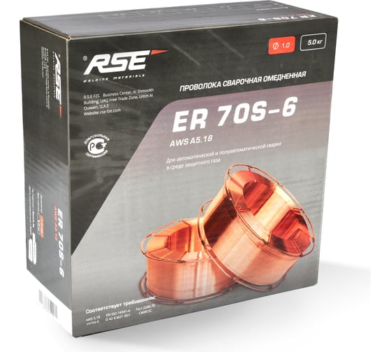 Изображение товара Сварочная проволока ER70S-6 1 мм, 5 кг RSE УТ-00000034