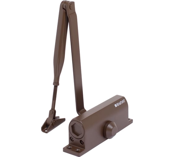 Изображение товара Дверной доводчик БУЛАТ ULTIMATE ДД-100 A-C 40-120 кг, коричневый, морозостойкий 14922