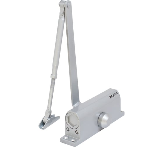 Изображение товара Дверной доводчик БУЛАТ ULTIMATE ДД-120 A-S 60-140 кг, серебро, морозостойкий 14924