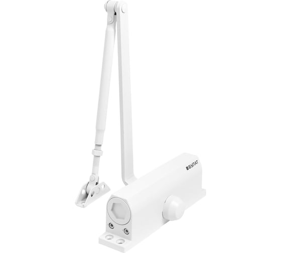 Изображение товара Дверной доводчик БУЛАТ ULTIMATE ДД-150 A-W 80-160 кг, белый, морозостойкий 14929