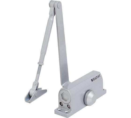 Изображение товара Дверной доводчик БУЛАТ ULTIMATE ДД-60 A-S 25-80 кг, серебро, морозостойкий 14918