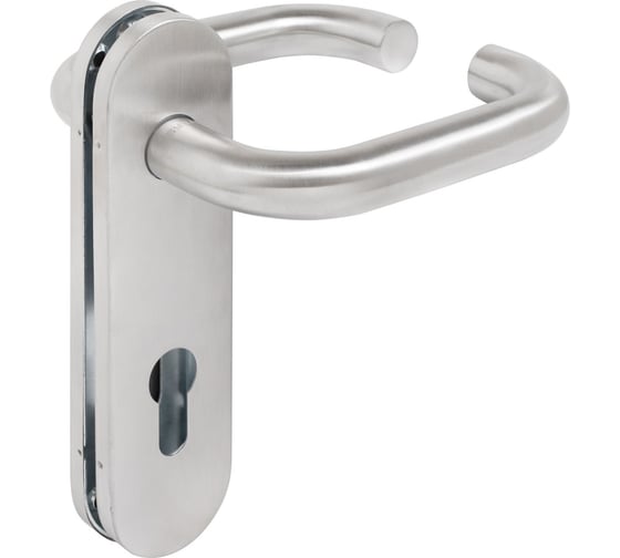 Изображение товара Ручка на планке д/противопожар.замков БУЛАТ РФ 72.09НС AISI 304 INOX нержавеющая сталь 14865