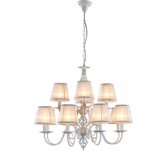 Изображение товара Люстра Citilux Ровена с абажурами Белая CL427220