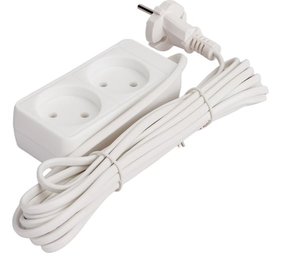 Изображение товара Бытовой удлинитель 1300 Вт 2гн. ШВВП 5м Союз 481S-0205