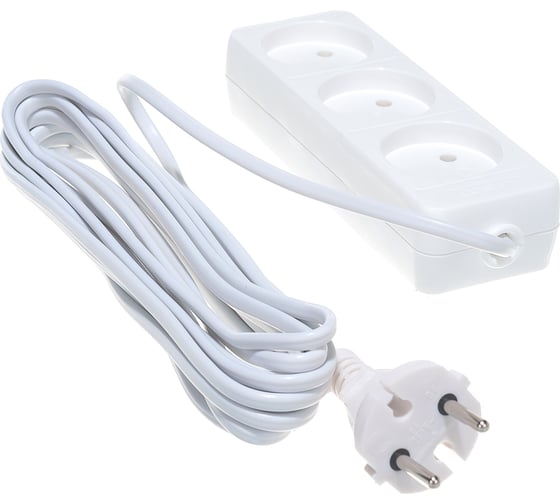 Изображение товара Бытовой удлинитель 1300 Вт 3гн. ШВВП 5м Союз 481S-0305