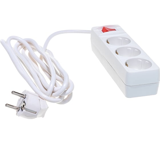 Изображение товара Бытовой удлинитель 2200 Вт 3гн. ПВС 3м Союз 481S-7303