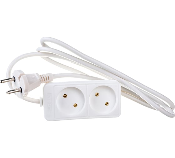 Изображение товара Бытовой удлинитель 2200 Вт 2гн. ПВС 1,5м Союз 481S-1201