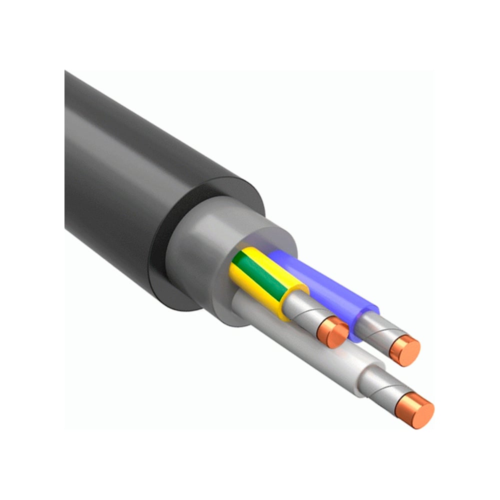 Силовой огнестойкий кабель МКЗ Т0000113438 ппгнг(а)-frhf 3x2,5ок 0,66кв (n, pe) 100 (м) - фото 1