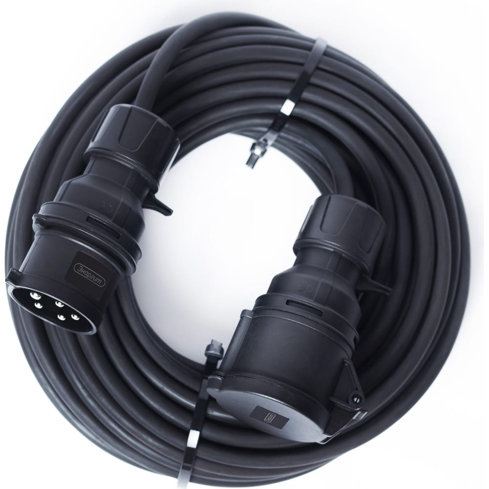 Удлинитель шнур энаргит КГ515-10-1-44-BLACK - фото 1