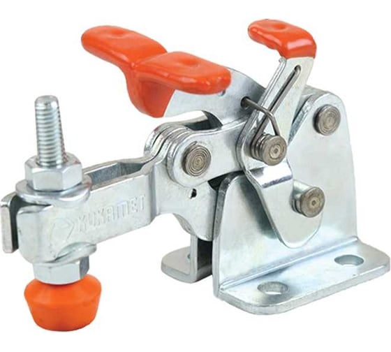 Изображение товара Прижим с Т-образной рукояткой и стопором KUKAMET, усилие 204 кг 251-4-L