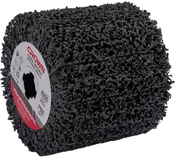 Изображение товара Щетка из чёрного алмазного абразива 110 мм, Р60 Crown CAQ-B11060