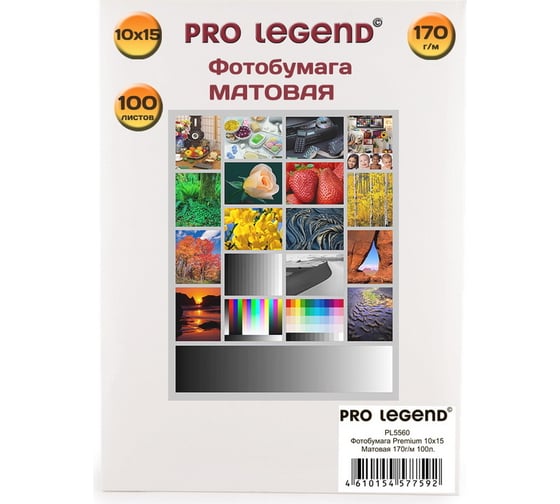 Изображение товара Фотобумага Pro Legend 10x15, матовая, 170 г/м, 100 л PL5560
