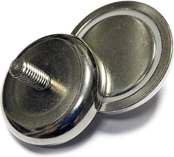 Изображение товара Магнитное крепление Проф-Магнит под гайку С36, в комплекте с шайбой и гайкой М6, сцепление 41 кг - 2 шт. PMYP-C-36