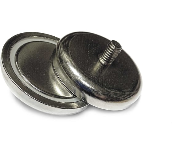 Изображение товара Магнитное крепление Проф-Магнит под гайку С42, в комплекте с шайбой и гайкой М6, сцепление 68 кг - 2 шт. PMYP-C-42