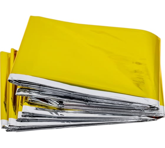 Изображение товара Изотермическое спасательное покрывало TopAuto 160x210 см, от переохлаждения или перегрева ТА-PCZ