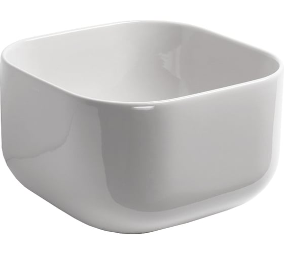 Изображение товара Накладная раковина SIMAS Balloon квадратная, без отверстий под смеситель, белый BA 04