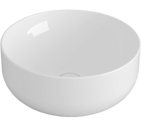 Изображение товара Накладная раковина SIMAS Balloon круглая, без отверстий под смеситель, диаметр 45 см, белый BA 01
