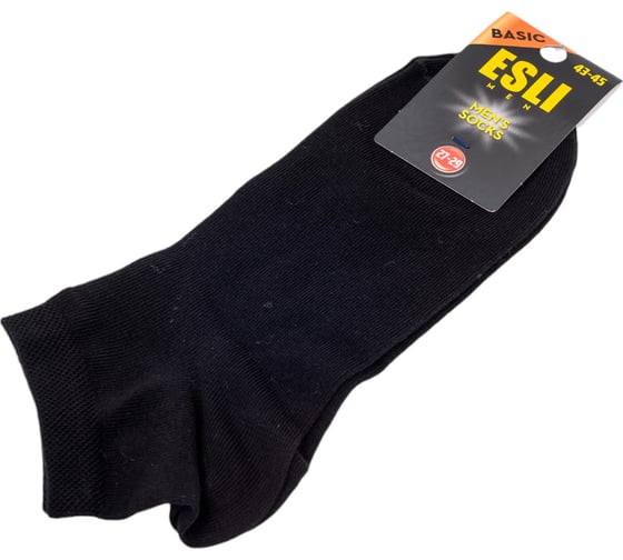 Изображение товара Мужские носки ESLI basic короткие, 18с-98/1спе, р.42-45, черный 1001332180040012000