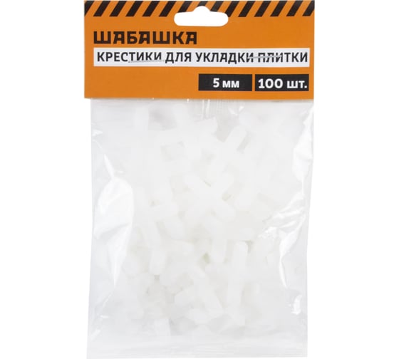 Изображение товара Крестики для плитки 5 мм, 100 шт ШАБАШКА 230288