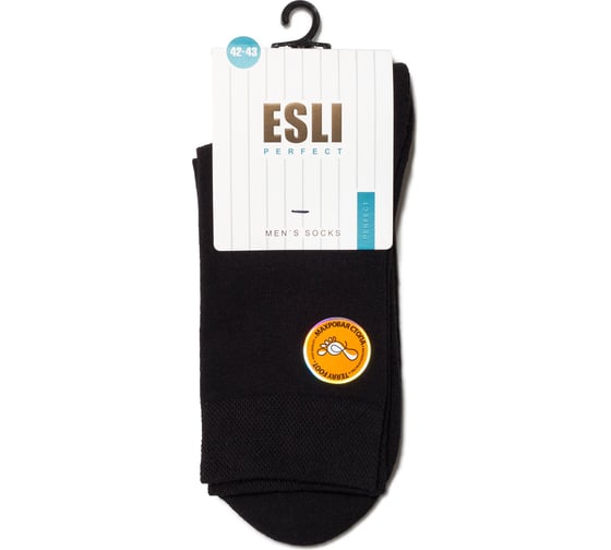 Изображение товара Мужские носки ESLI perfect махровая стопа, 14с-117спе, р.42-43, черный 1001330470030012000