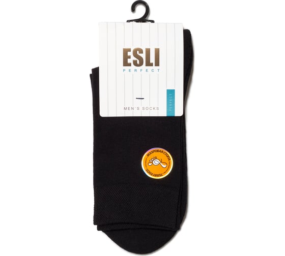 Изображение товара Мужские носки ESLI perfect махровая стопа, 14с-117спе, р.40-41, черный 1001330470020012000