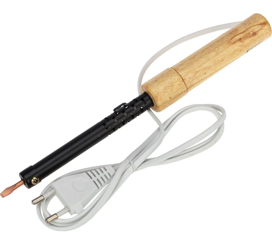 Изображение товара Паяльник REXANT ПД 220В 40Вт деревянная ручка ЭПСН 12-0240